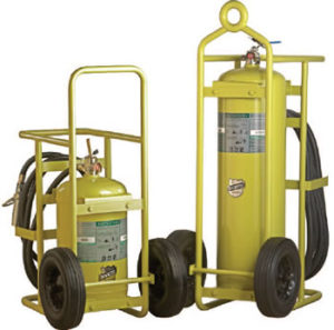 Wheeled Halotron Fire Extinguisher